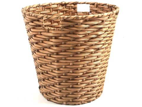 Professional- grade Tapered PE Resin Laundry Hamper with Cut-out Handles